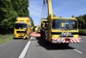 LKW in Boeschung A 3 Rich Frankfurt Hoehe Roesrath Lohmar P214